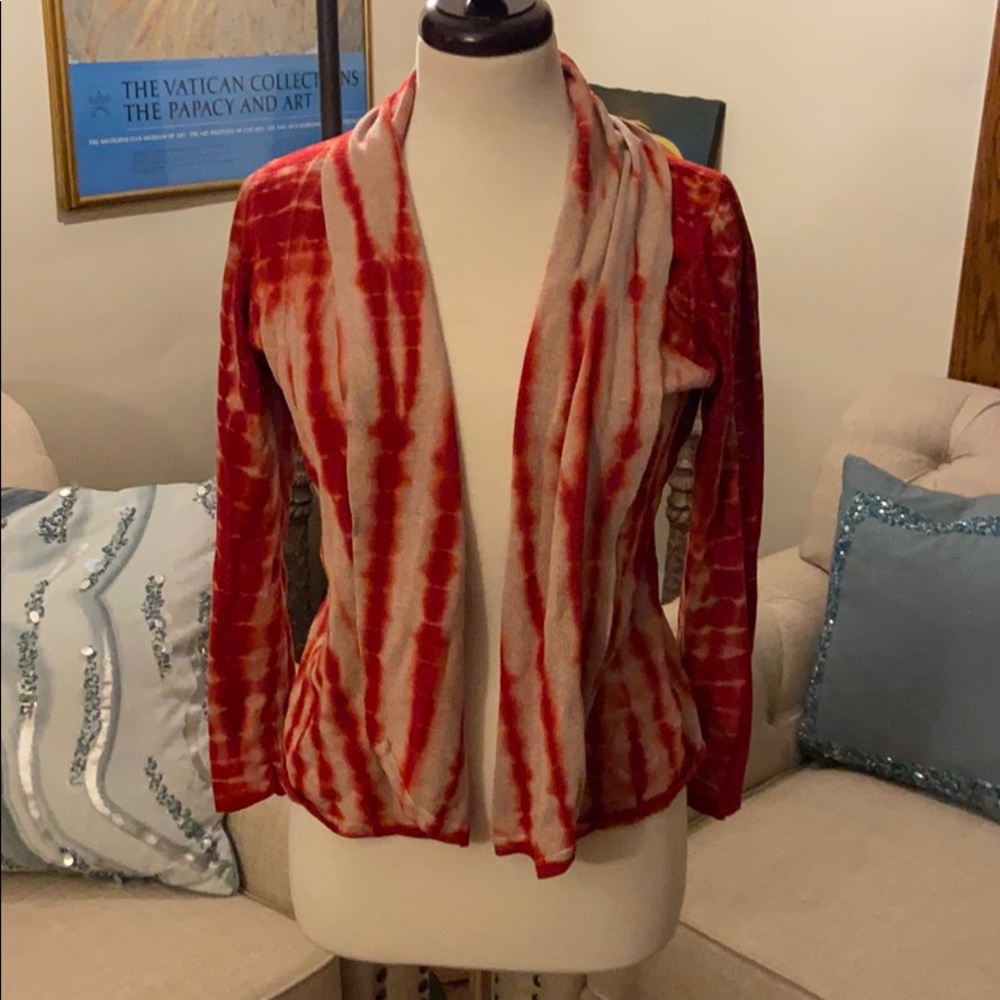 Soft Tie-Dye Open Cardigan